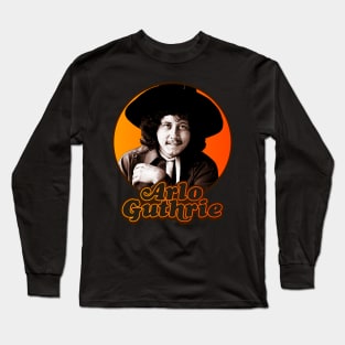 Arlo Guthrie // Retro Folk Icon Long Sleeve T-Shirt